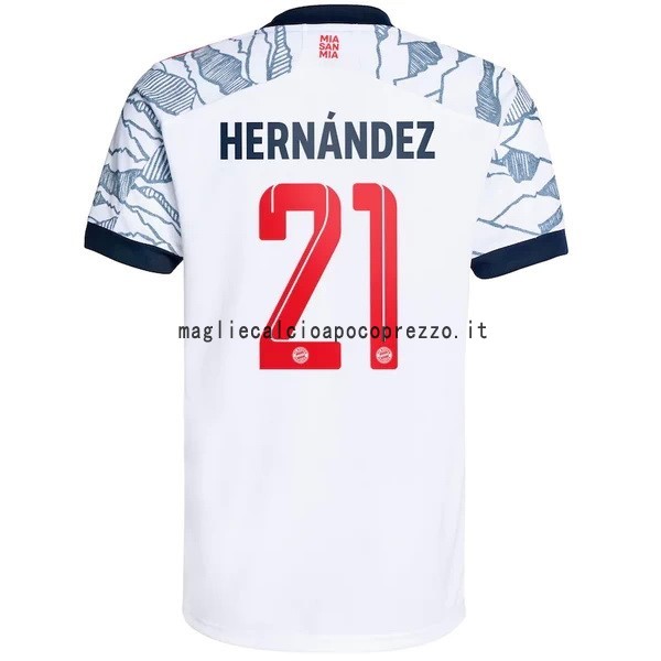 NO.21 Hernández Terza Maglia Bayern München 2021 2022 Bianco