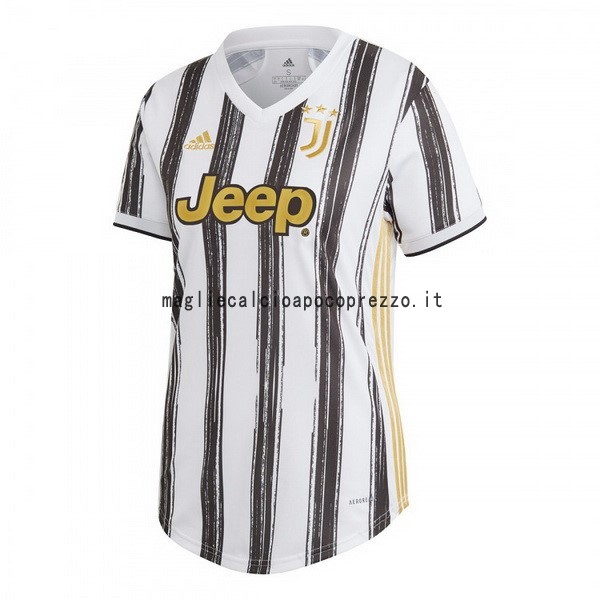 Prima Maglia Donna Juventus 2020 2021 Nero Bianco