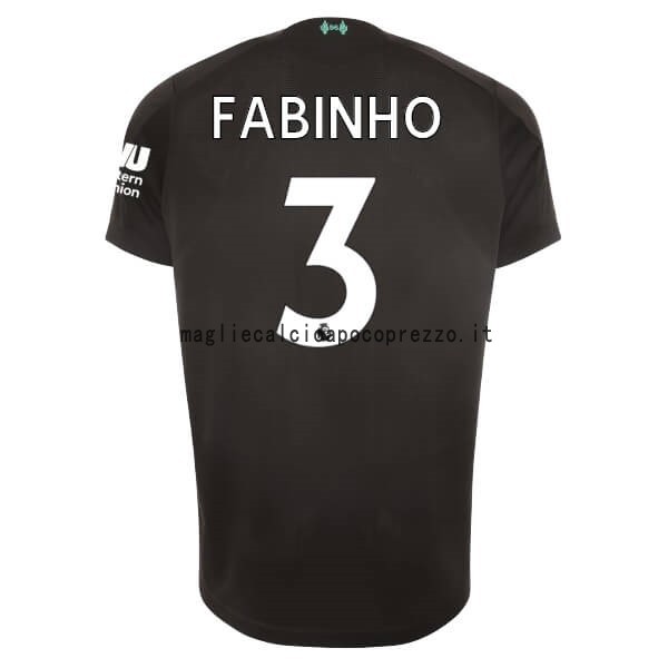 NO.3 Fabinho Terza Maglia Liverpool 2019 2020 Nero
