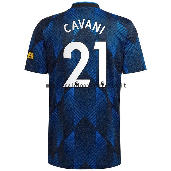NO.21 Cavani Terza Maglia Manchester United 2021 2022 Blu