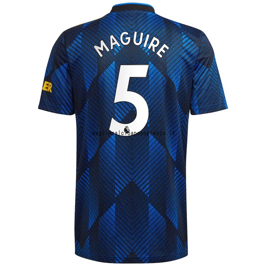 NO.5 Maguire Terza Maglia Manchester United 2021 2022 Blu