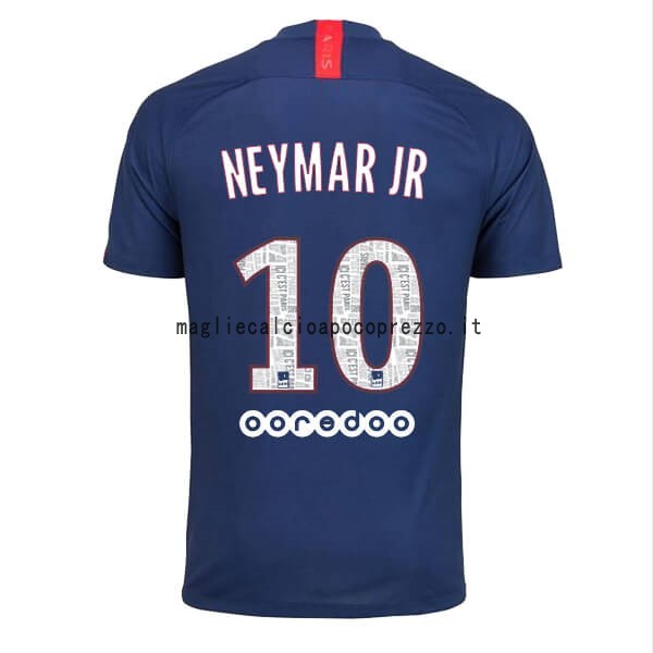 NO.10 Neymar JR Prima Maglia Paris Saint Germain 2019 2020 Blu