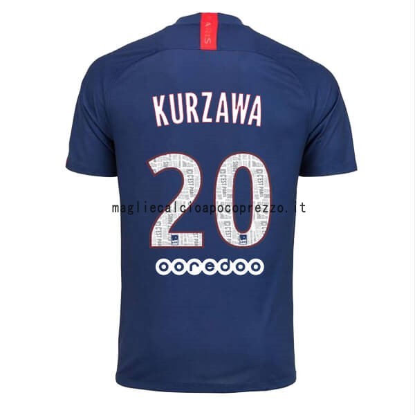 NO.20 Kurzawa Prima Maglia Paris Saint Germain 2019 2020 Blu