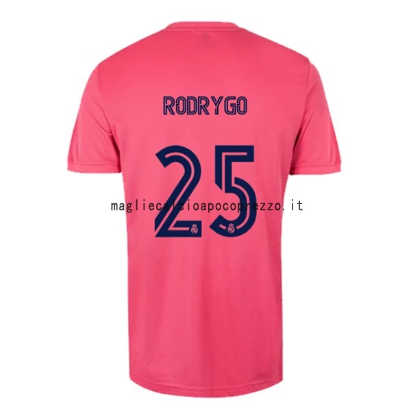 NO.25 Rodrygo Seconda Maglia Real Madrid 2020 2021 Rosa