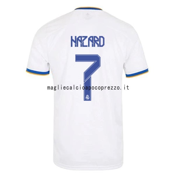 NO.7 Hazard Prima Maglia Real Madrid 2021 2022 Bianco