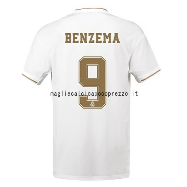 NO.9 Benzema Prima Maglia Real Madrid 2019 2020 Bianco